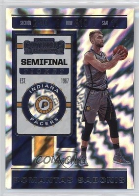 2019-20 Panini Contenders Semifinal Ticket 76/149 Domantas Sabonis #30 19cx