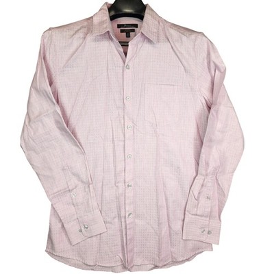 Marc Anthony Shirt Mens Medium Slim Fit Stretch Button Up Long Sleeve Casual