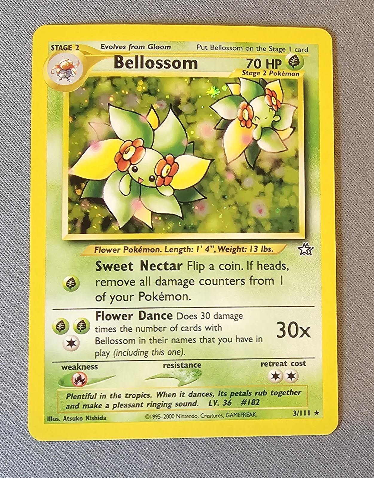 EX/LP - Bellossom - 3/111 - Holo - Neo Genesis - Pokemon Card