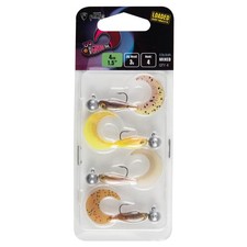 Fox Rage Micro Grub Tail UV with Jig Hook Rubber Bait Set 4cm 4pc