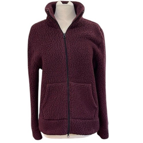 Champion Todd Snyder Full Zip Polartec Fleece Jacket SZ M Burgundy Maroon - Picture 1 of 5