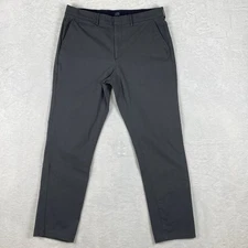 J Crew Tech Pants Men 34x34 (34x30) Gray Stretch Performance Outdoor Preppy Hike