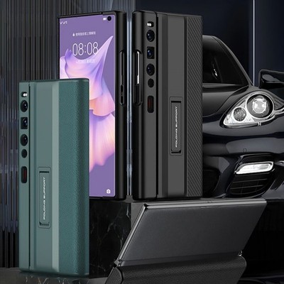 Luxury PU Leather Folding Stand Anti-fall Protective Cover For Huawei Mate Xs 2
