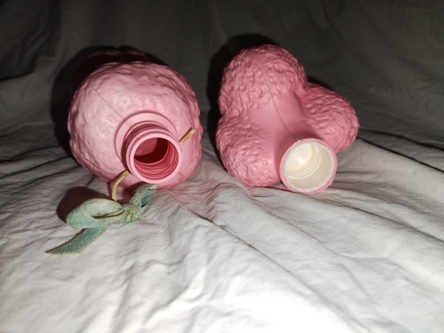 Vintage Pink Poodle Shampoo Bubble Bath Bottle Plastic 12 1/2" H Retro Dog Decor - Picture 5 of 6