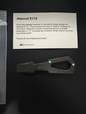 Peter Atwood GloDot E115 Mini Tool -Space Theme Stamp - 2 Glow Dots Rare Limited