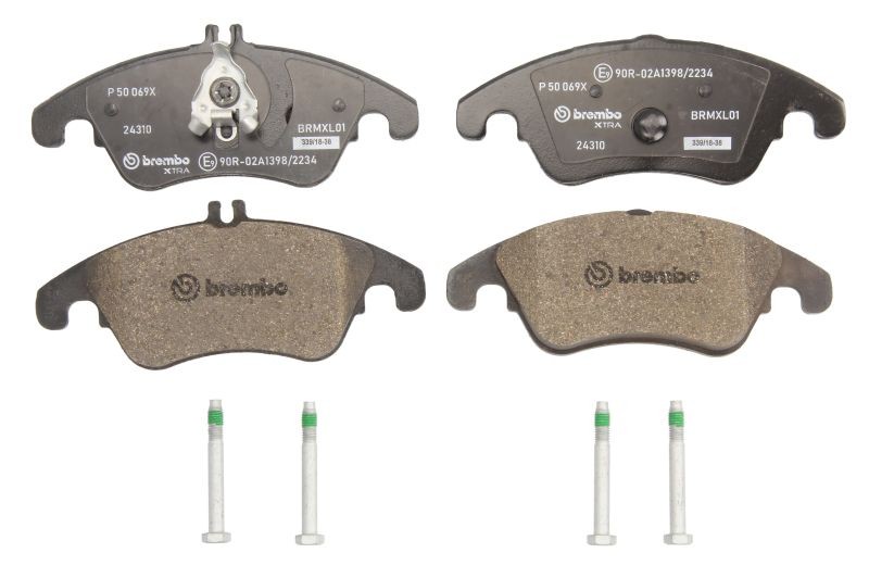 Front Brake Pad Set Fits Mercedes-Benz C-Class CLS E-Class SLC SLK BREMBO - Image 61