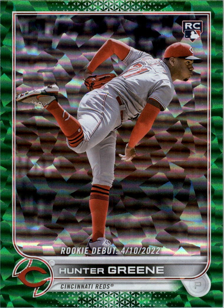 2022 Topps Update Green Foil #US267 Hunter Greene /499 - BB