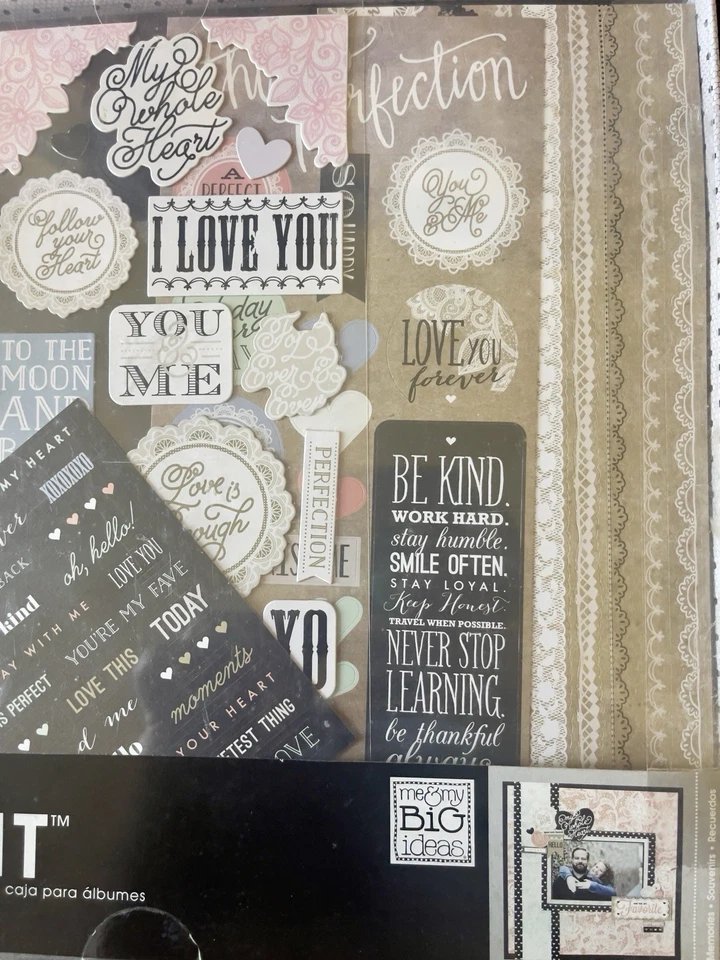 Kit de caja de álbum de recortes Me & My Big Ideas mambiKIT 12x12 - NUEVO | Tema romántico Foto 4 de 4