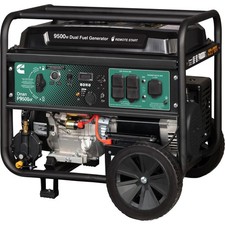 Cummins Onan P9500DF A074Z438 9500W Dual Fuel Portable Generator Electric Start