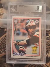 1978 Topps Baseball #36 Eddie Murray PSA 8 Wonderful Centering