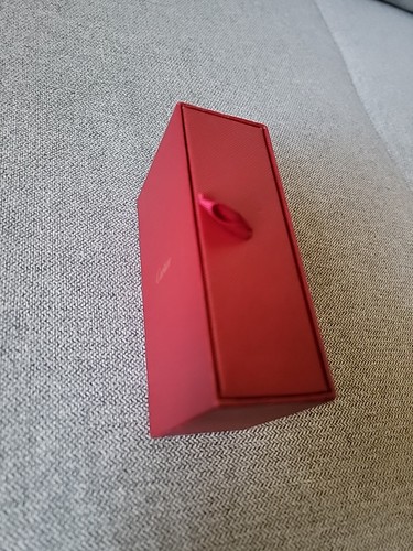 Cartier leere Schmuck Geschenkbox rot Schiebeschublade schwarz Samt gefüttert 5,25x3"x2" - Bild 6 von 9