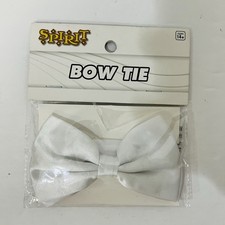 Bow Tie School Spirit Fancy Dress Up Halloween Adult Costume Accessory White 14