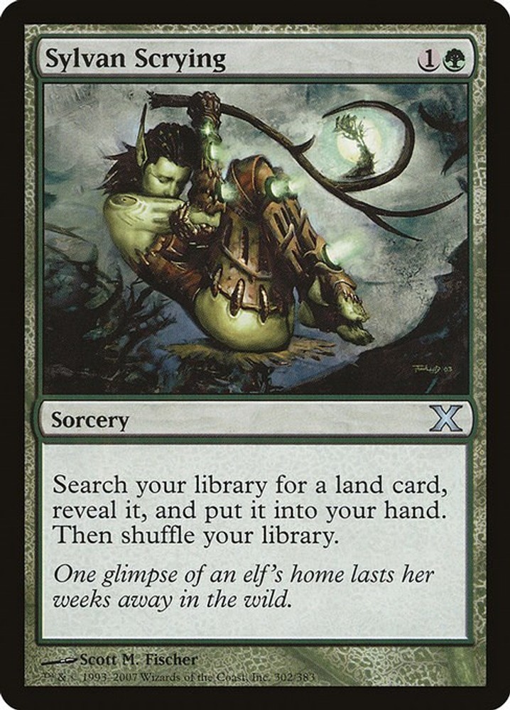 MTG Sylvan Scrying [10E - 302] NM