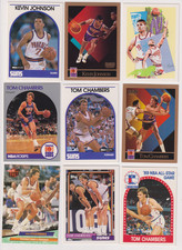 Tom Chambers & Kevin Johnson Basketball Card Lot (9) EXMT-NM Free Shipping