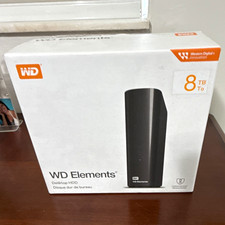 Western Digital WD Elements 8TB USB 3.0 Desktop HDD 5400RPM PC/Mac Black