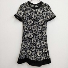 MARC BY MARC JACOBS Lace Embroidered Dress Size 2 Black White Short Sleeve