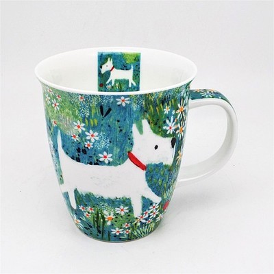 Dunoon Jumbotasse Kaffeebecher ''Fido'' Claire Tupper Fine Bone China ca. 0,5l