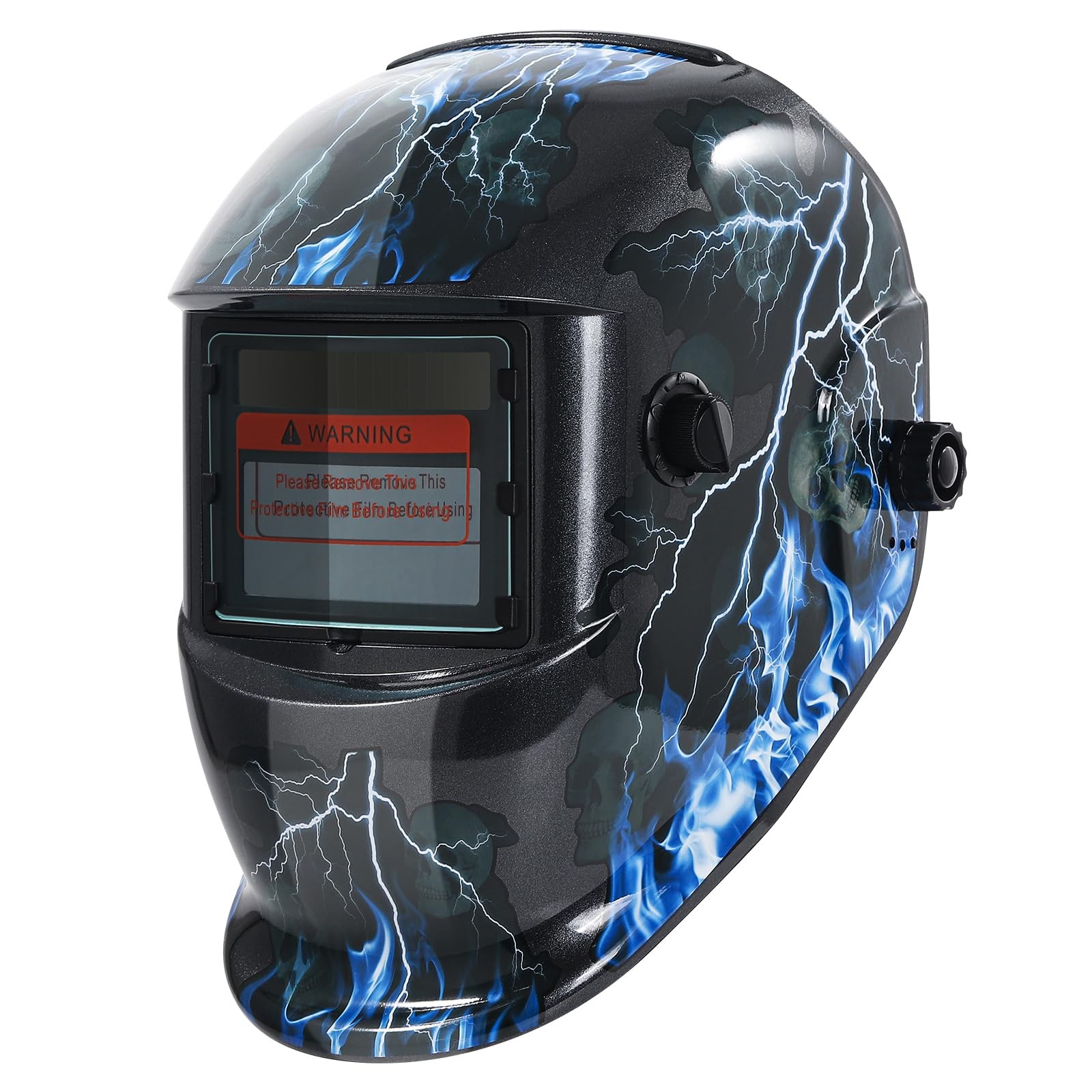 Auto Darkening Welding Helmet with 3.94X3.66 Large Viewing Screen and 1/1/1/1 Optical Clarity