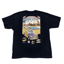 Jacks Surfboards Shirt 2XL Black Huntington Beach Surf City Carshow Made in USA