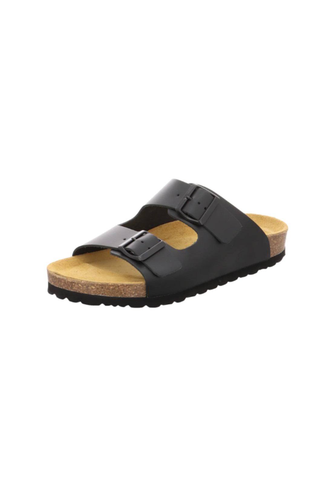 - Natural Sense Herren Hausschuhe Leder Schwarz 1152530
