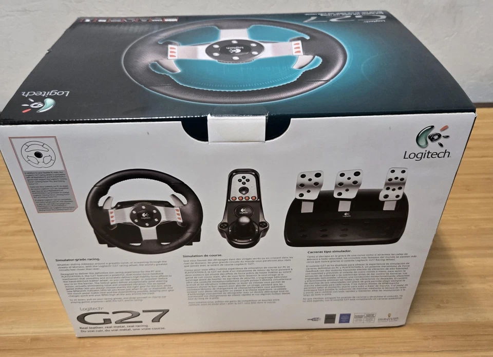 Logitech G27 Racing Wheel PS3 PC USB Force Feedback Pedals Shifter New Sealed - Image 4 of 4