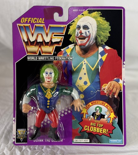WWF Hasbro Purple Card Doink The Clown Wrestling F...