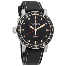 Graham Fortress GMT Automatic Black Dial Mens...