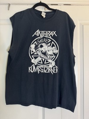 Rare Anthrax Kumas Corner Skull T-Shirt Sleeveless Animal Skull XL
