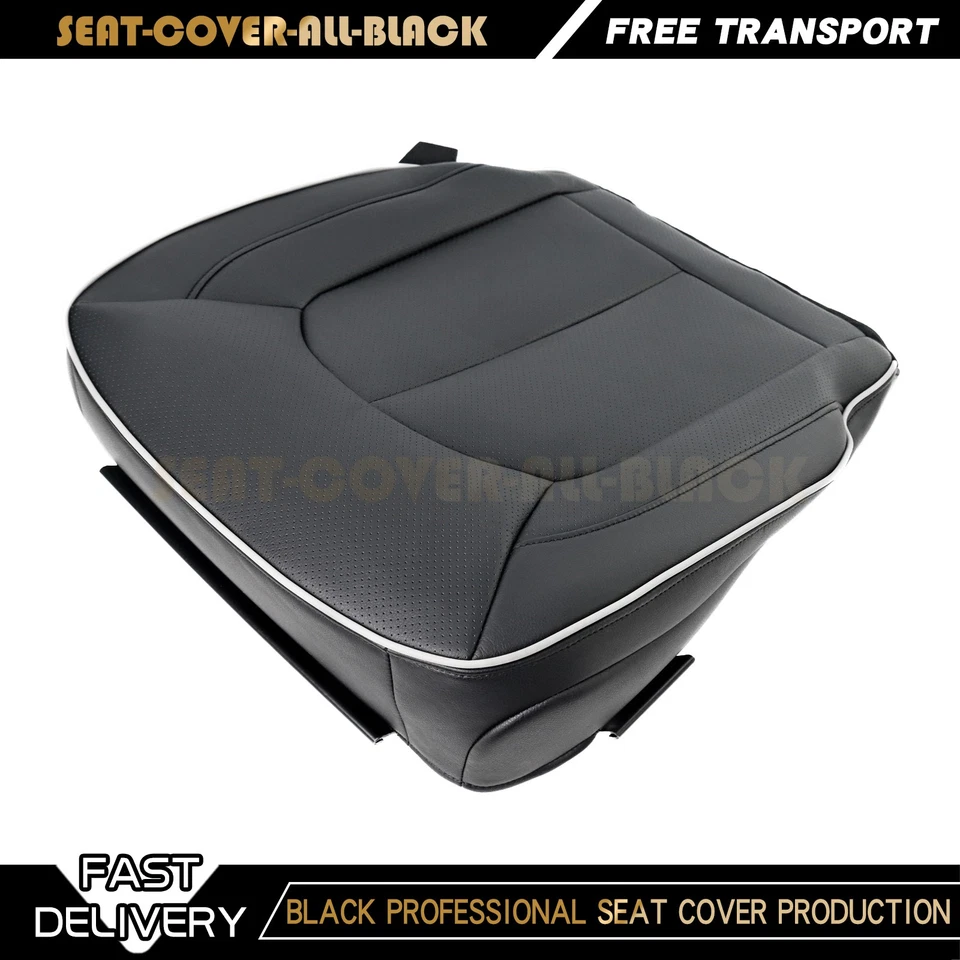 For 2017-2025 Chrysler Pacifica Driver Side Bottom Leather Seat Cover Black Foto 4 de 4