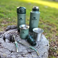 US SHIP 🇺🇸 GREEN Mate System STANLEY Stainless Steel Original KITS 800ml