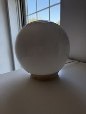 IKEA Fado White Glass Lamp Small