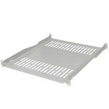 Fachboden 19" Serverschrank Tragkraft 80 kg Tiefe 350/450/550mm Schwarz/Grau