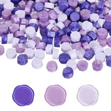 Wax Seal Beads, 600 Pcs Wax Sealing Beads, Pearl Purple/Lilac Purple/Taro Purple