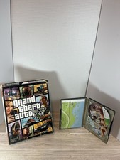 Steelbook GTA V Xbox 360 CIB 2 discos mapa manual probado + guía oficial de estrategia