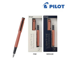 Pilot LIGHTIVE Fountain Pen Japanese Lightweight Fine Medium Nib 6 Colors