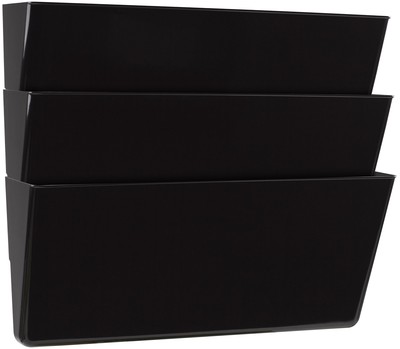 Unbreakable Wall Files, Legal Size, 16 x 14.1 x 4 Inches, Black, Set of 3 (70...