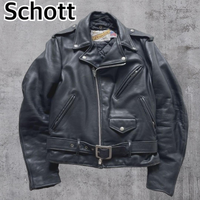 schott perfecto 618 36 double steerhide leather motorcycle jacket