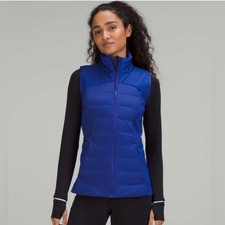 NWT Lululemon Down For It All Vest Psychic Blue Running Puffer Vest Size 2