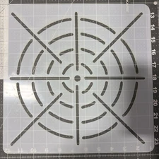 Gun TARGET Paint STENCIL  Template 12”  Diy TARGETS SPRAY AK AR .22 Bow Crossbow