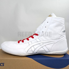 ASICS Wrestling Shoes 1083A001 EX-EO White/White Silver lace:Red TWR900 Succ 