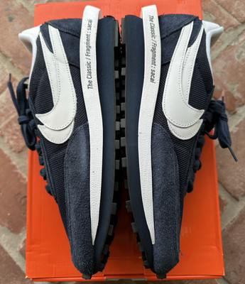 NIKE LD WAFFLE SACAI FRAGMENT BLUE VOID RUNNING SNEAKERS SZ 10.5 DH2684 400