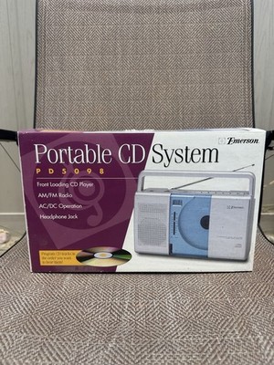 Emerson PD5098 Portable CD Player AM/FM Radio Boombox  NEW OLD STOCK / Open Box