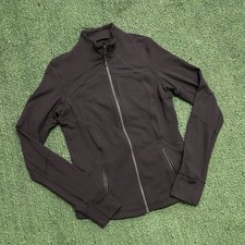 lululemon Define Full Zip Track Jacket Black Slim Fit Women's Size 2