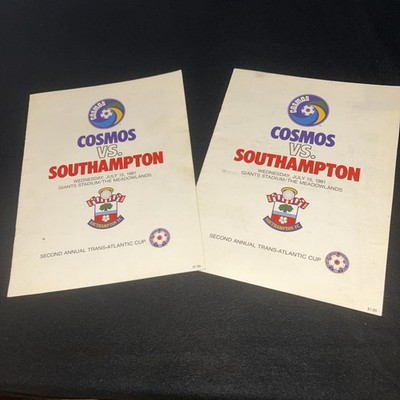 1981 2nd Annual Trans-Atlantic Cup Cosmos Vs Southampton Program