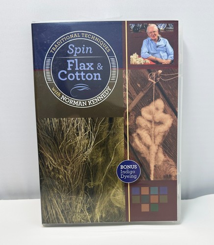 Spin Flax & Cotton & Indigo Dyeing DVD Norman Kennedy Textile Techniques New