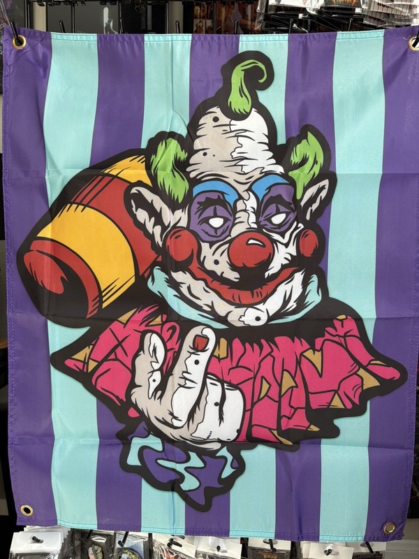 Killer Klowns From Outer Space Banner Poster Jumbo Tapestry