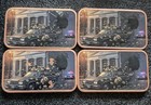 4x 1 oz .999 Fine Copper Bar Bank Robber Design Uncertified (4 oz Total) Rare — photo 4