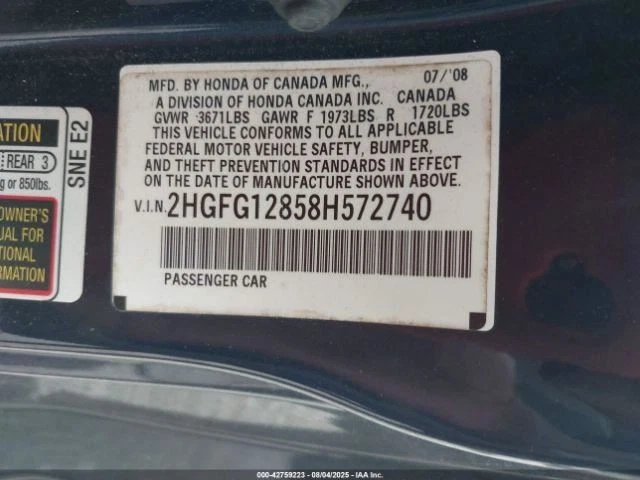 Caja de fusibles compartimento motor cupé Dx compatible con 08-11 CIVIC 3707581 Foto 2 de 4