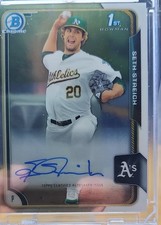 2015 Bowman - Chrome Prospects Autographs Seth Streich #BCAP-SST (AU, RC)