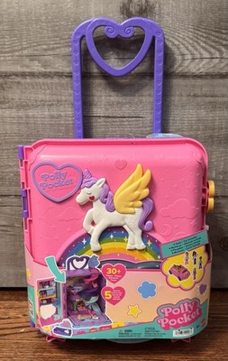 Polly Pocket Pollyville Playset Resort Rollaway Suitcase Large Multicolor 2025